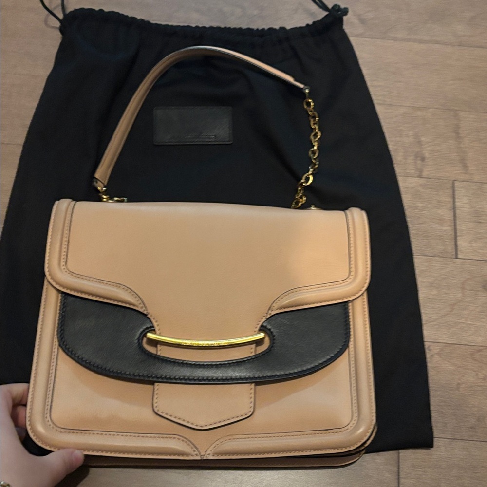 Alexander McQueen Tan and Black Bag